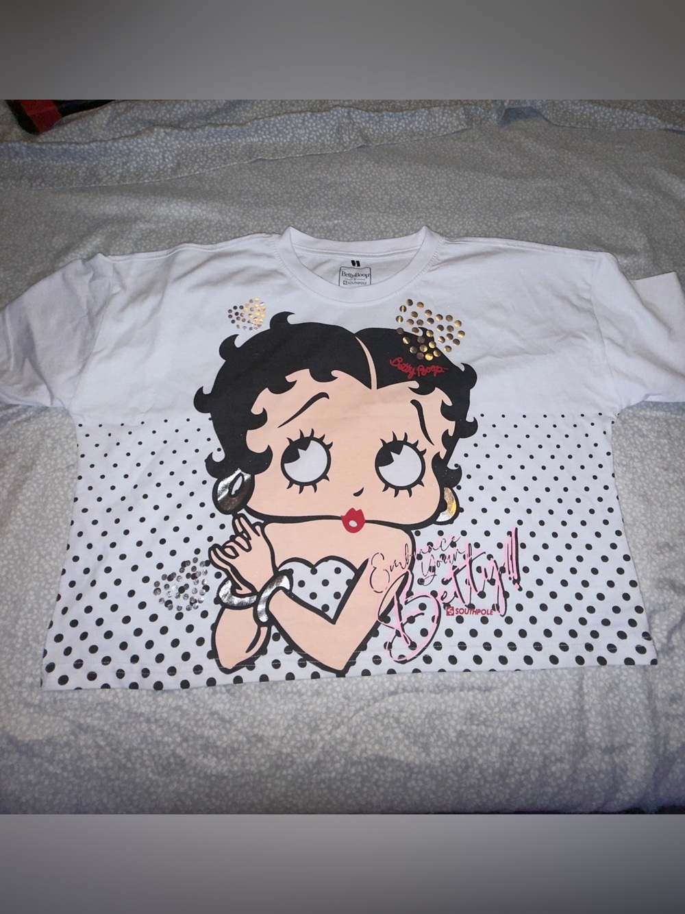 Betty Boop White Women's T‑Shirt